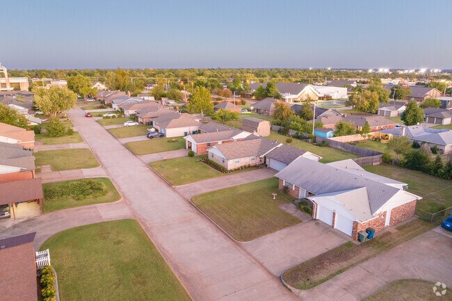 Fisher Hills has quiet residential streets with few fences.