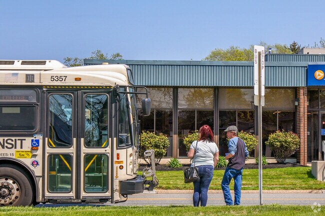 NJ Transit has multiple bus stops throughout Glendora on Black Horse Pike.