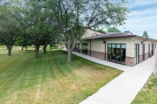 Swann Special Care Center is surrounded by greenery.