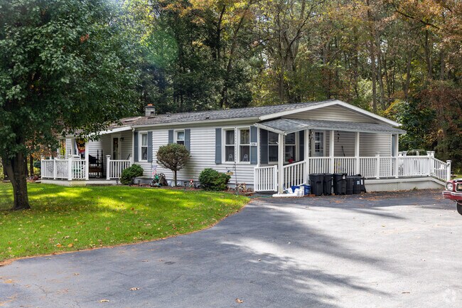 Some homes in the Limestone neighborhood are nestled in the trees.