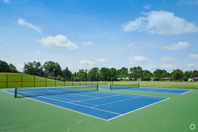 The tennis courts at Forsythe Middle School round out the school's athletic programs.
