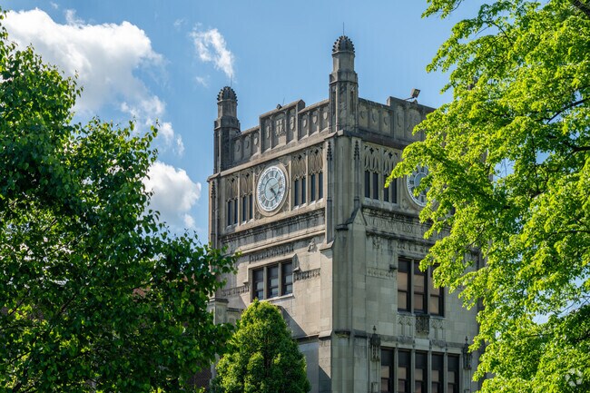 Students of Woodrow Wilson Middle School take classes in a historic Tudor Revival building.