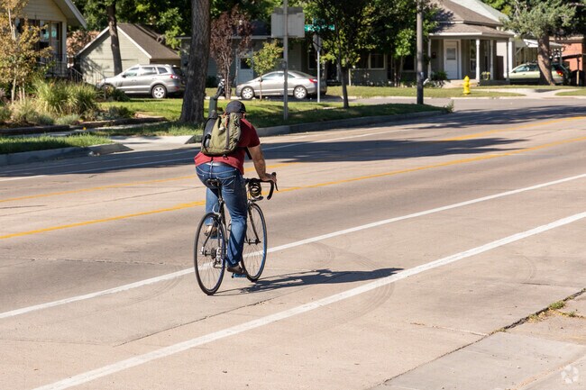 Downtown Fort Collins is a bicyclists dream with miles of bike lanes.