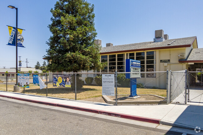 The entrance to Ericson Elementary School in Fresno.