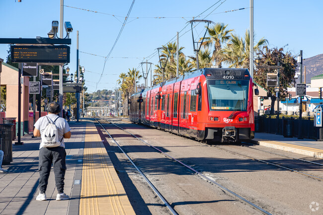 The trolley in the heart of La Mesa makes navigating downtown fun, easy, and eco-friendly.