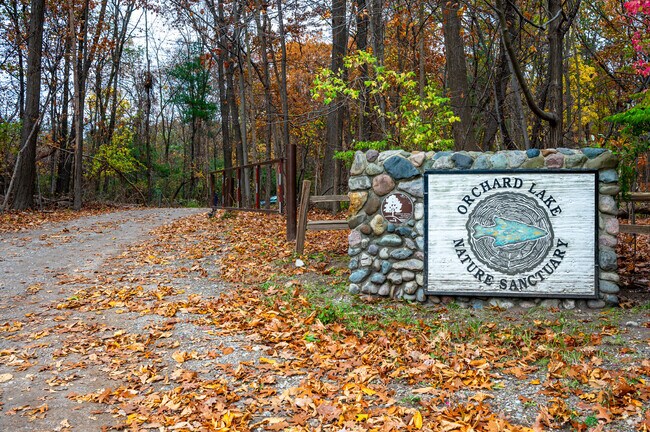 Visitors to Orchard Lake Nature Sanctuary in Orchard Lake Village can spot deer, turtles, and a variety of birds along the trails.