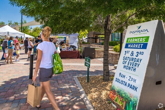 The Inspirada Farmer's Market is at Solista Park the first and third Saturday of every month.