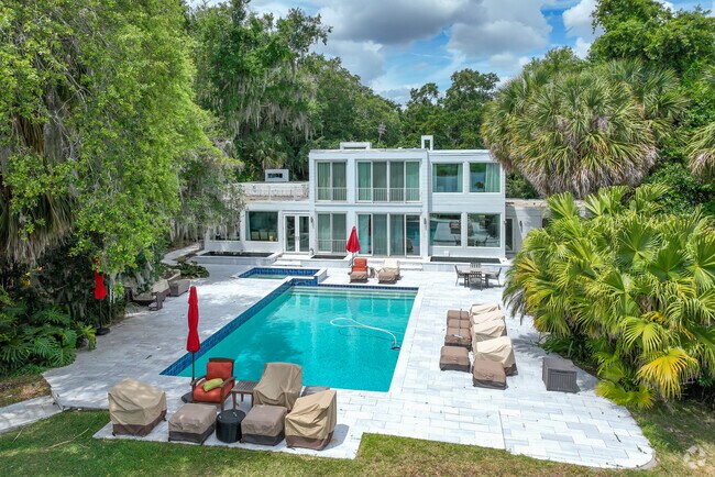 Rock Lake also has larger luxury homes on the water.