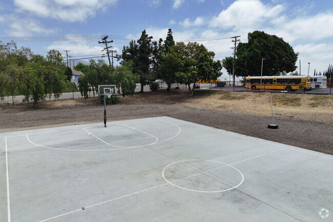 Basketball court at Lighthouse Christian Academy in Lemon Grove CA.