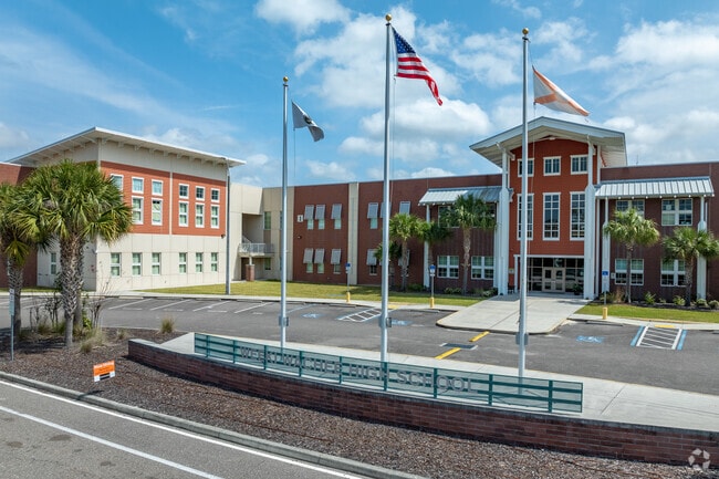 Weeki Wachee High School has a Niche rating of B and offers dual enrollment courses.