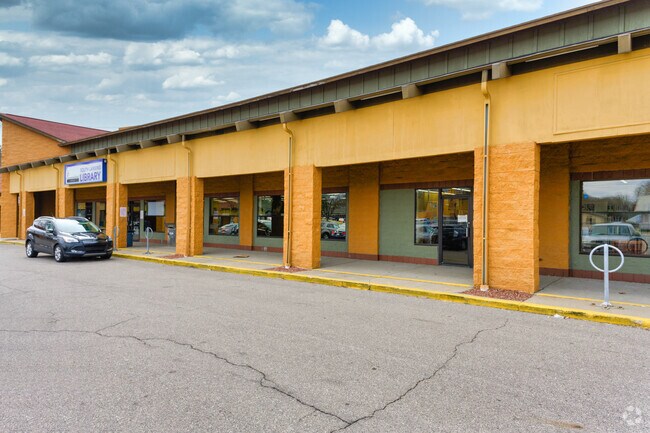The South Lansing Library takes up multiple storefronts in the Old Everett neighborhood.