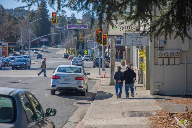 San Pablo Avenue is the main street in Old Town Pinole.