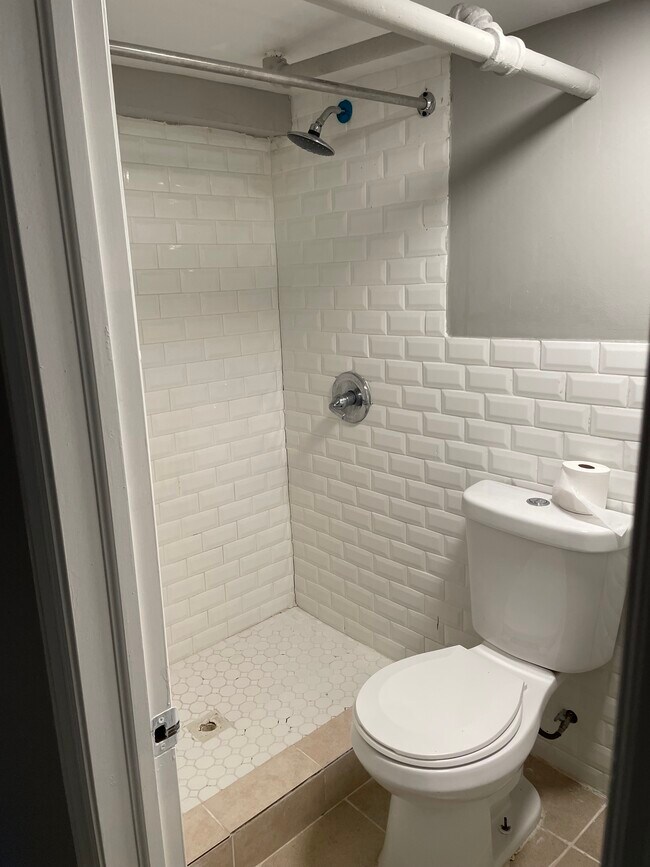 Nicely tiled shower