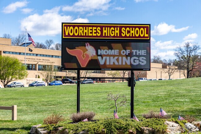 Voorhees High School in Glen Gardner serves approximately 700 students in grades 9 through 12.