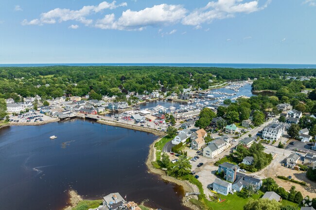 Kennebunk's Dock Square is a hot spot for local boaters.