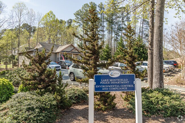 The Lake Monticello police department is located within the community for quick access.