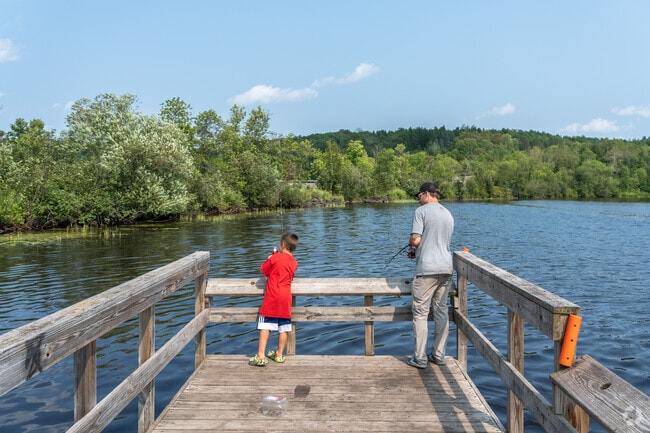 There is great fishing at Brandons Pier near Perch Lake in Fond Du Lac.