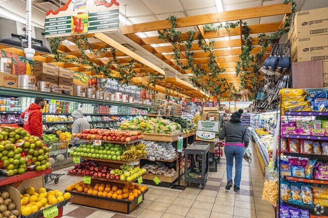 Perth Amboy has a beautiful supermarket with a large variety of fresh foods.