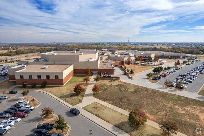 Yukon High School has a large campus that is full of unique learning and teaching programs.