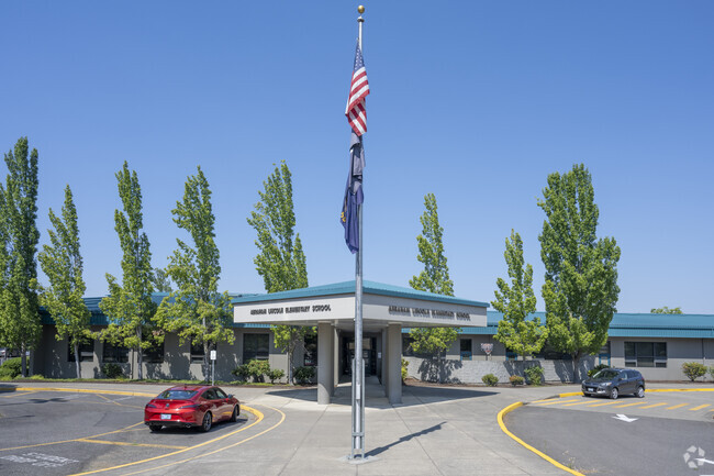 Abraham Lincoln Elementary School serve students in the Medford area.
