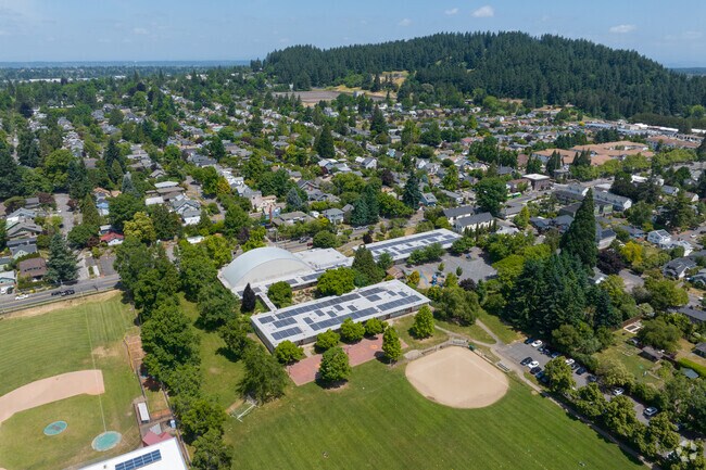 Atkinson Elementary is located on SE Division Street in the South Tabor neighborhood in Portland