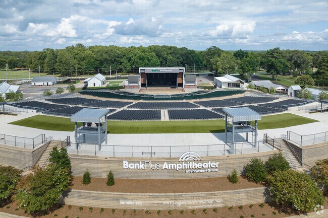 Catch a concert at BankPlus Amphitheater.