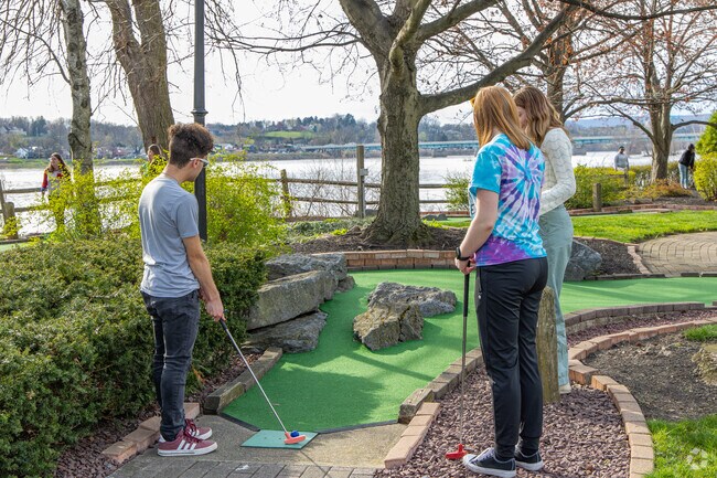 Enjoy a game of mini golf at the popular Water Golf on City Island near Wormleysburg.