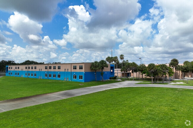 Forest Glen Middle School has playgrounds for recess fun.