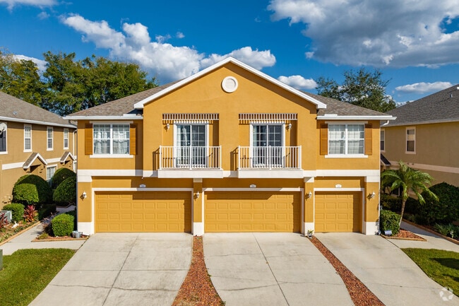 Contemporary townhomes are found throughout Seven Springs.