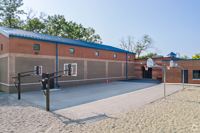 Basketball courts for the next NBA star at Beaumont Elementary School in Waterford.
