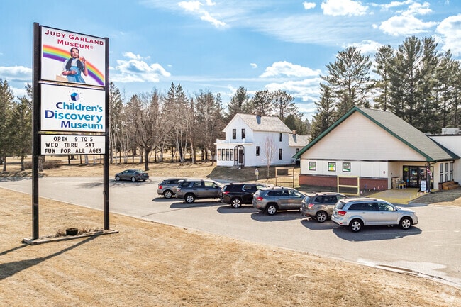 Judy Garland’s childhood home and the Judy Garland Museum are in Grand Rapids, MN.