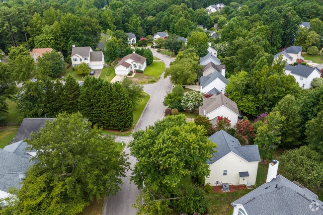 Trees line the streets of most of the roads in the South Point neighborhood.