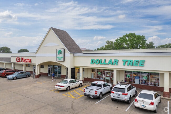 There are several shopping plazas throughout the Enos Park neighborhood to shop from.