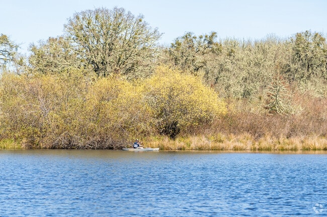 West Kirk Park has a lake for canoeing and kayaking in Veneta.