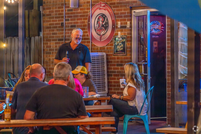 Residents come to enjoy drinks and a meal at Harvest Moon in Green Acres.