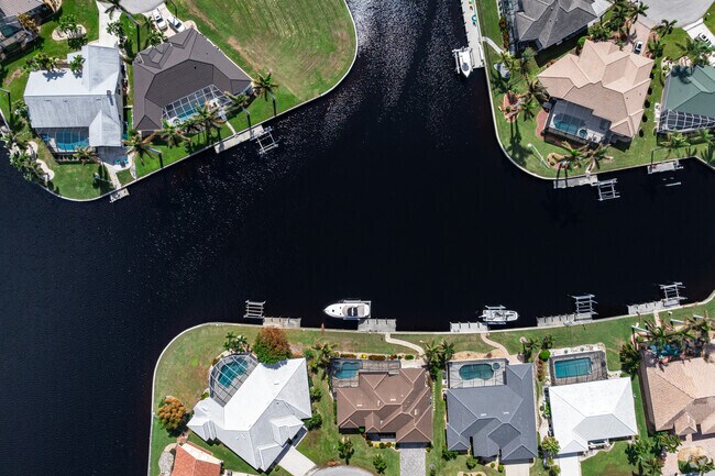Private docks and swimming pools are a staple feature in Burnt Store Isles.