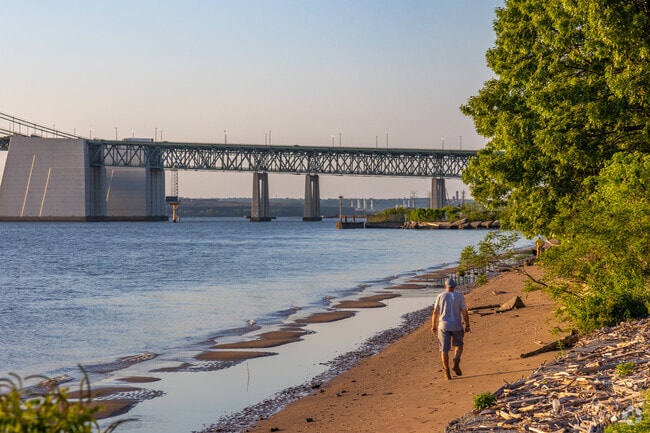 Take a stroll along the coast of the Delaware River in Carney's Point.