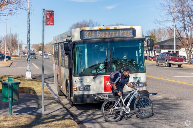 RTD bus stops are also located along Collyer Street, 21st Avenue, and Main Street.