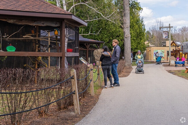 The NEW Zoo & Adventure Park features animal exhibits, a canopy walk, and zipline tours.