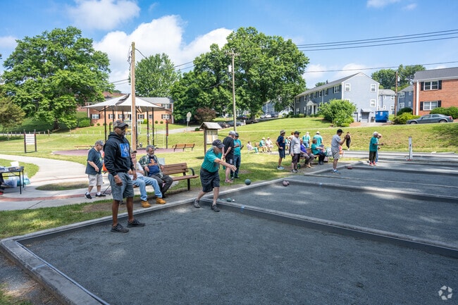 Residents of Salem Woods can visit Miller Park for a variety of outdoor activities.