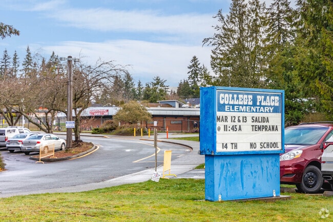 College Place Elementary School earns a C- from Niche and serves the younger students.