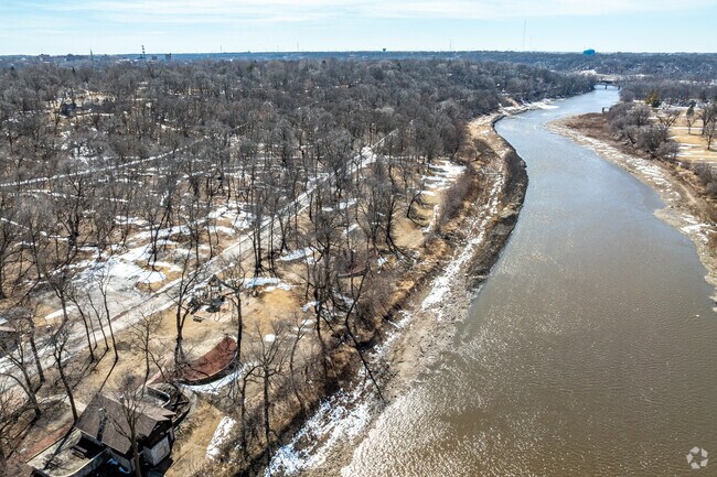 Loomis Park sits along the Des Moines River and provides a natural respite from the city.