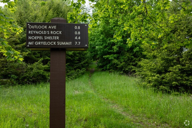 The Appalachian Trail is easily accessible and has several markers throughout the Cheshire area.