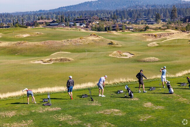 The Tetherow Golf Club offers magnificent views of the area.