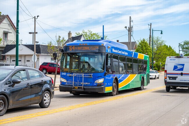 Busses run on most major streets in East Allis.
