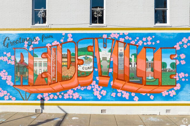 Mary E D Ryan shares her beautiful artwork on this Welcome To Reidsville Mural.
