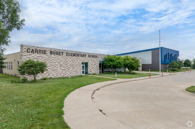 Carrie Busey Elementary School serves the students of Savoy.