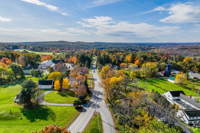 Aerial view looking south over Lancaster.
