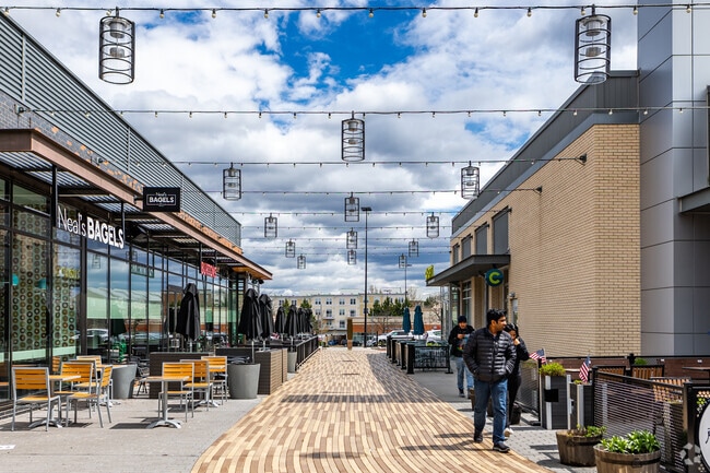 Market Square at Kentlands is a popular dining and retail hub in Gaithersburg.