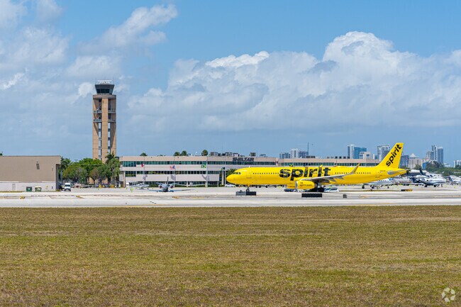 A few miles East of Pembroke Falls is the Fort Lauderdale-Hollywood International Airport.